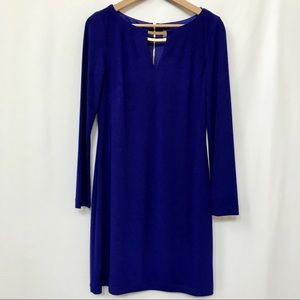 VINCE CAMUTO KNEE LENGTH DRESS ROYAL BLUE 4
